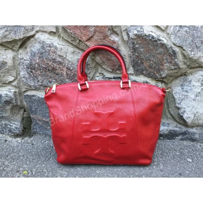 Эксклюзивная женская сумка кожаная TORY  BURCH Lux красная 0735R